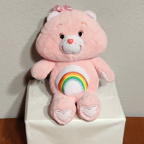 Care Bear Cheer Lt Pink Rainbow  2019 12" - Picture 1 of 9